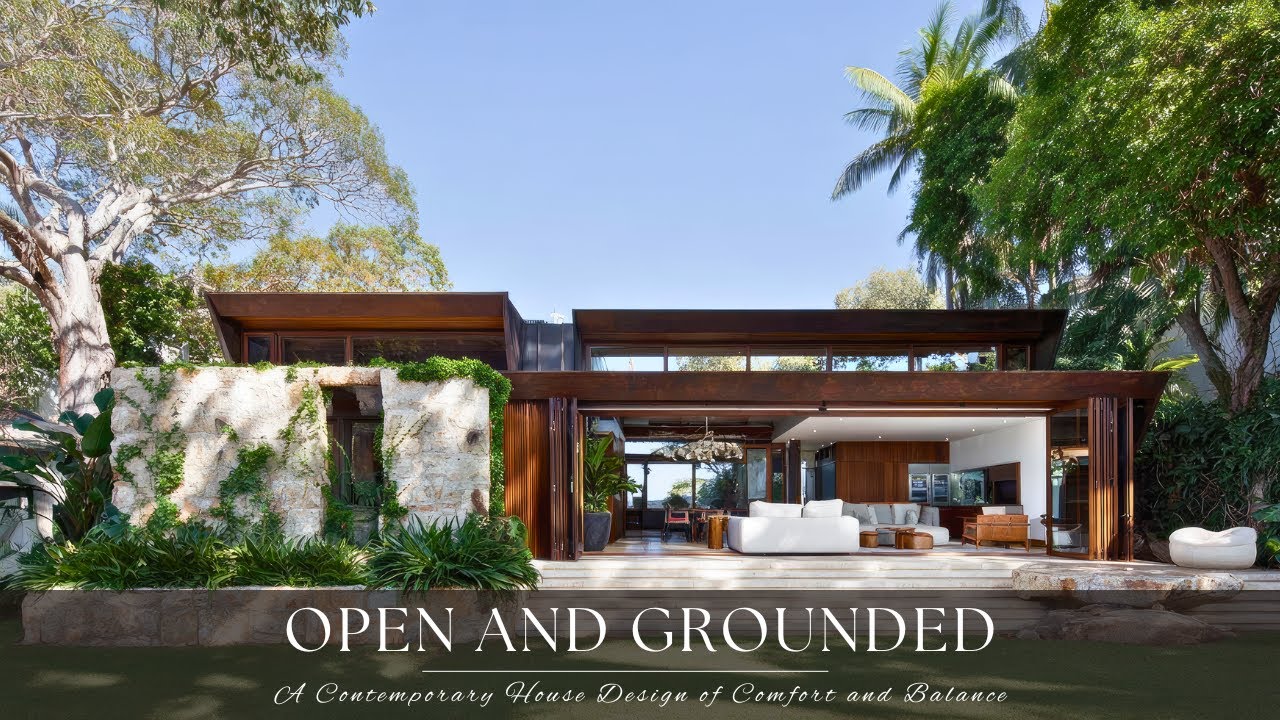Open and Grounded A Contemporary House Design of Comfort and Balance