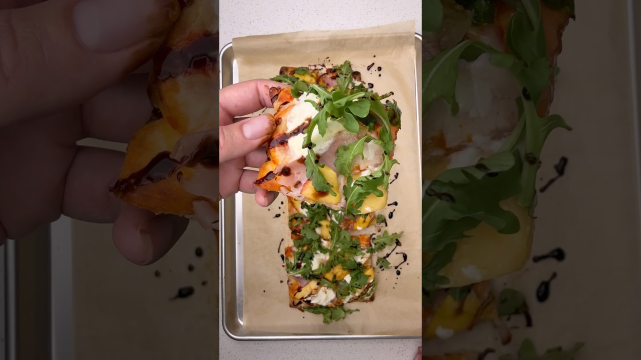🍕🍑 Viral Trader Joe’s peach pizza           