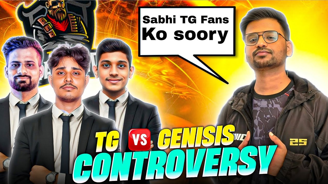 Total gaming Controversy 😱|Dukker Ff Apologies 🥺|Tg vs Genisis Esports|Overrated Controversy 🥺
