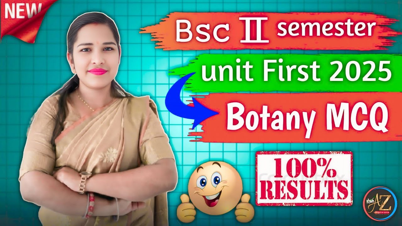 Bsc 1st year 2nd-semester Botany || MCQ || objective question || unit 1 || part 1  -002 #bscbotanyo