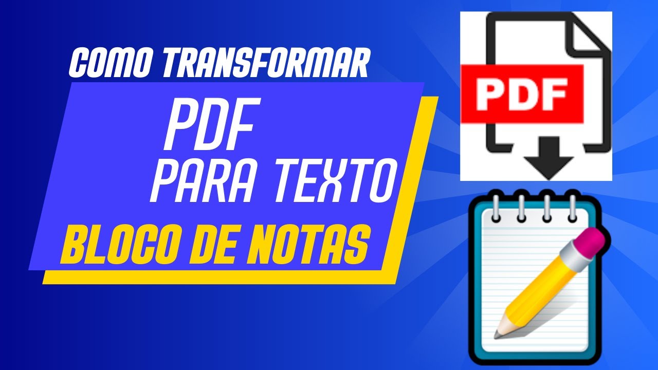 Como converter PDF para Texto bloco de notas do windows PDF2GO IRG