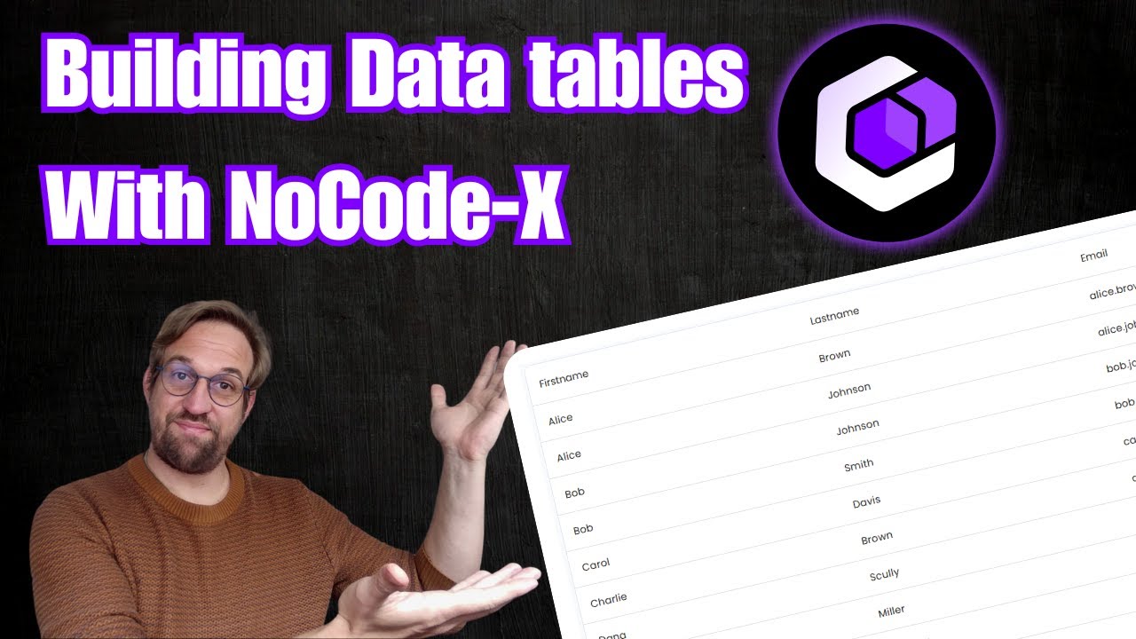 NoCode-X Tutorial: How to Create & Use Datatables for Secure Web Apps