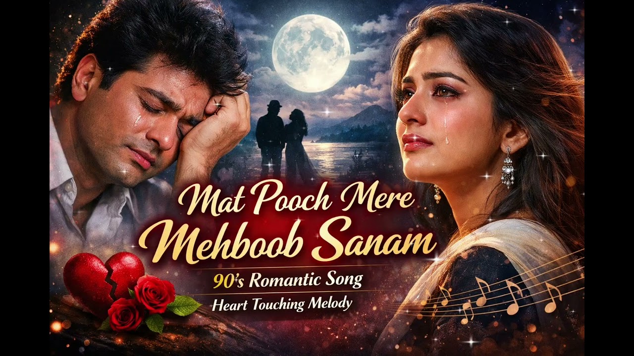 Mat Pooch Mere Mehboob Sanam💕💝💔 | 90’s Romantic Song 💕💝#SadSong💝 #LoveSong #HindiSong #90sRomantic