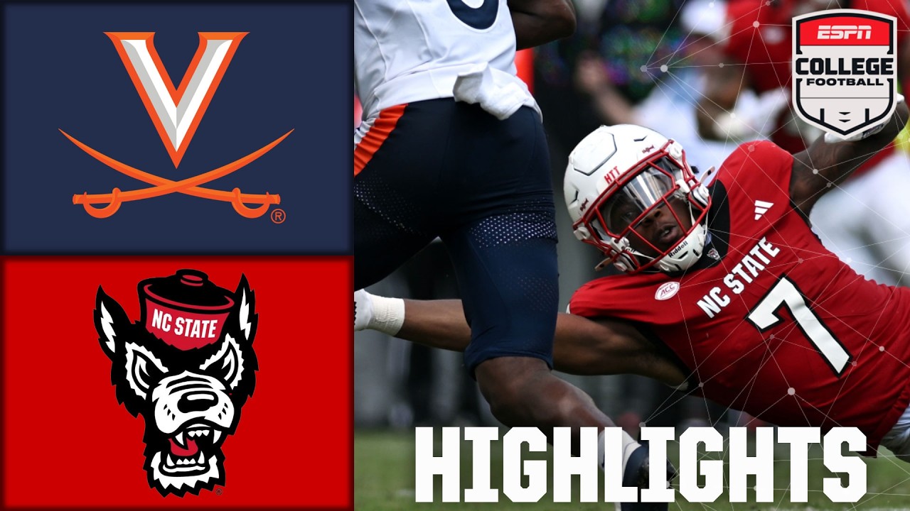 Virginia Cavaliers vs. NC State Wolfpack | Full Game Highlights | ESPN College Football