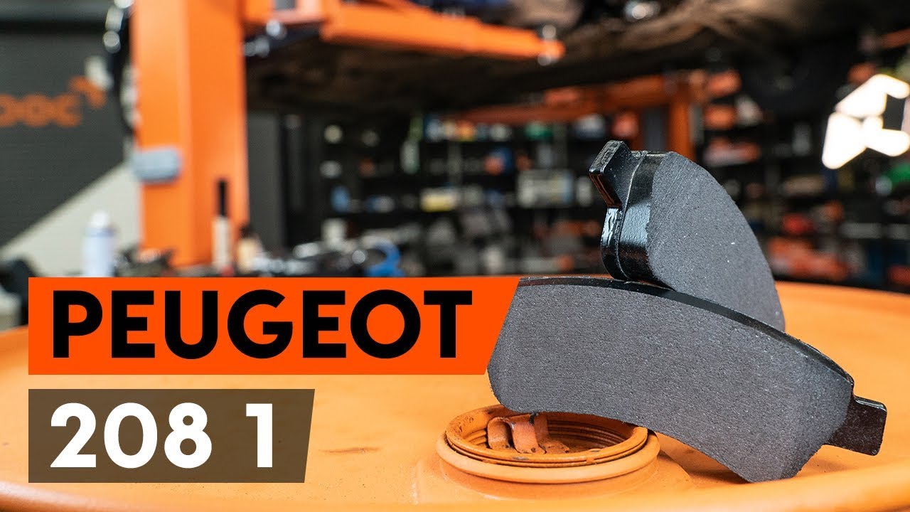 Cómo cambiar los pastillas de freno delantero en PEUGEOT 208 1 (CA_,CC_) [VÍDEO TUTORIAL DE AUTODOC]