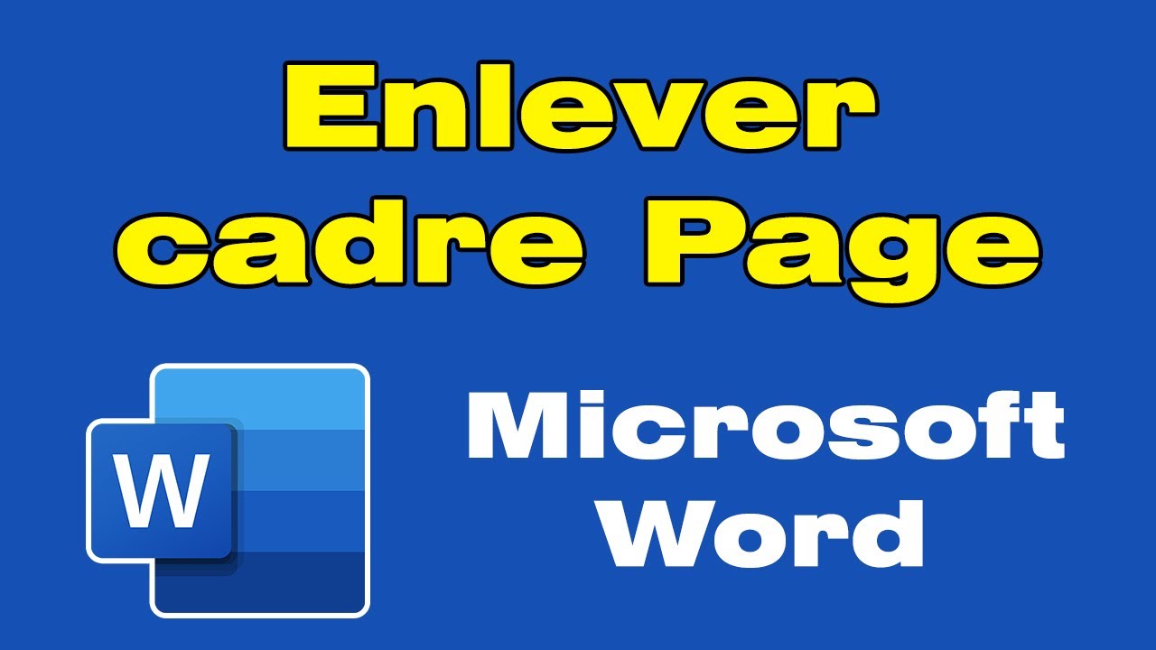 Comment enlever une bordure de page sur Word 🖋️📄