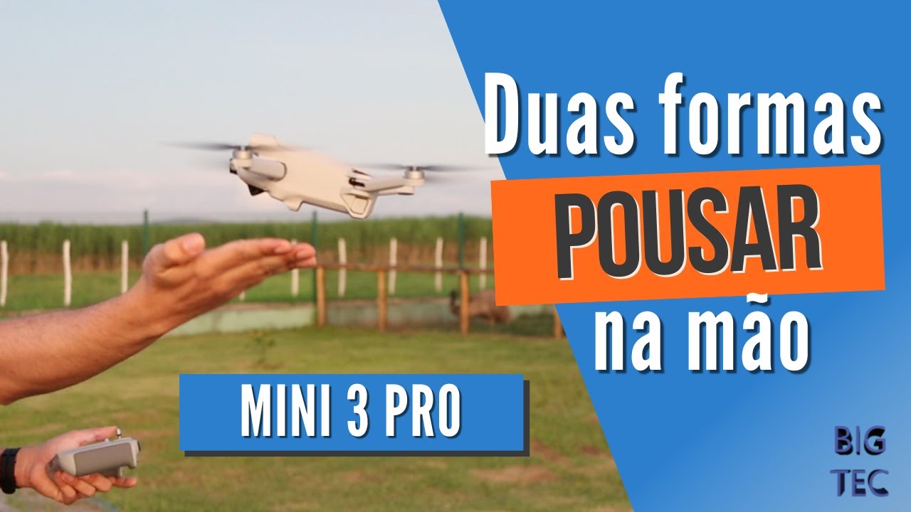 Como Decolar e Pousar o Drone na Mão - MINI 3 PRO e Outros