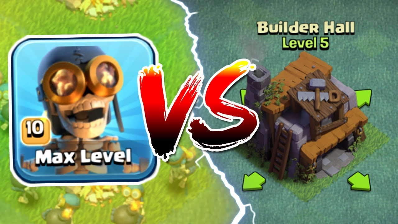 ALL MAX LEVEL BOMBERS vs BUILDERS HALL 5!! - Clash Of Clans GEM TO MAX NEW TROOP!