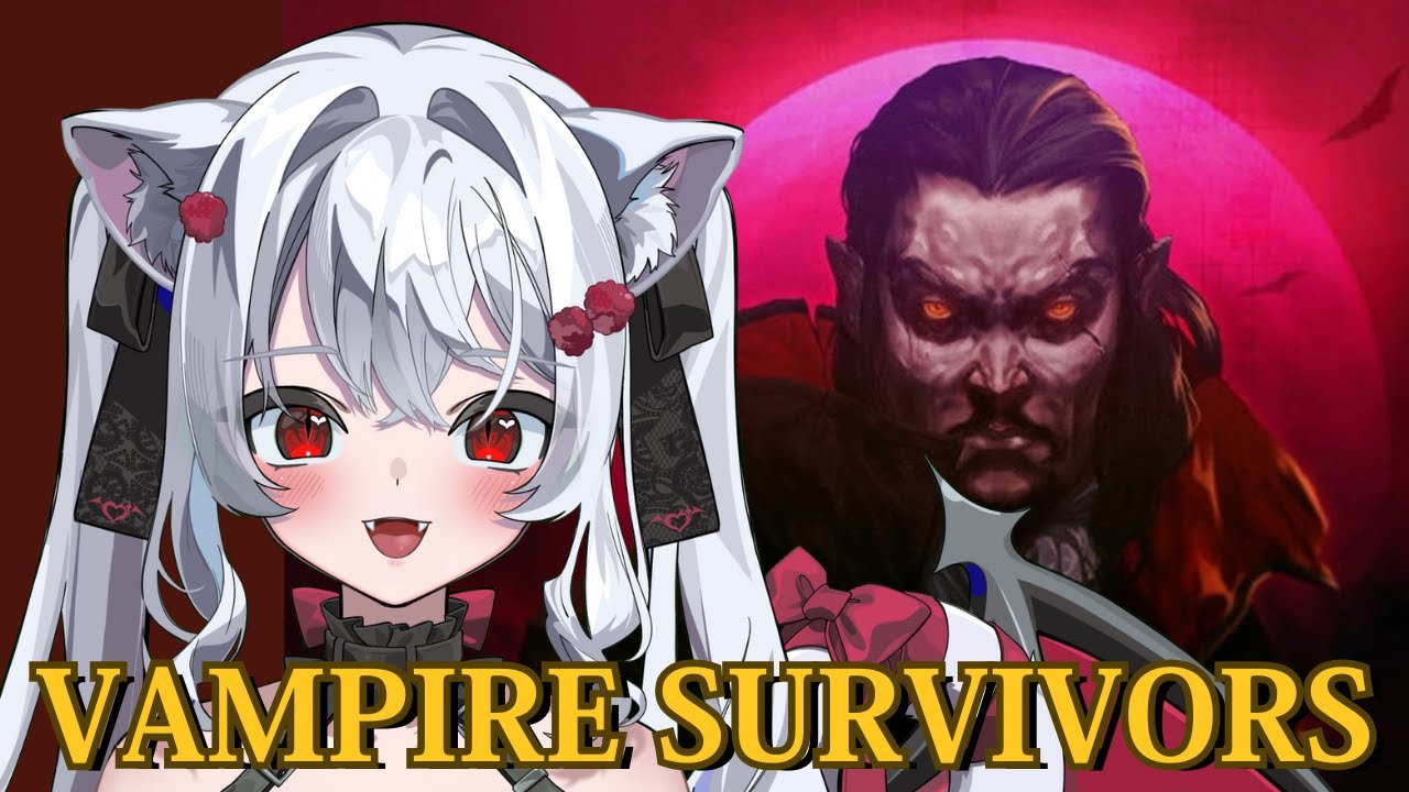 【Vampire Survivors】覚醒後の新武器&キャラ解放目指すにゃ！！ #新人vtuber ＃ゲーム配信