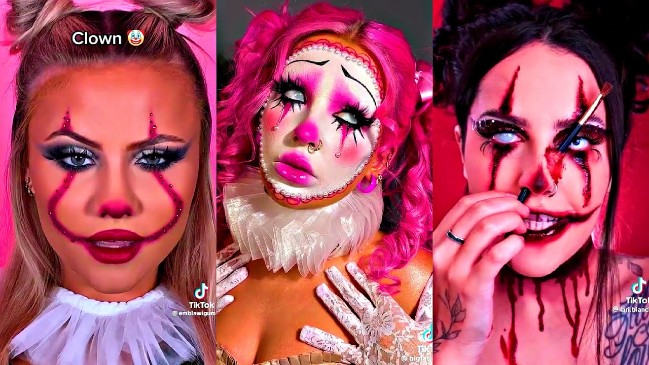 Creepy Clown Halloween Makeup Compilation