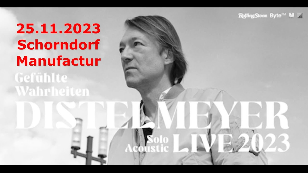 Jochen Distelmeyer  | Solo Acoustic Tour | 25.11.23 Schorndorf (AUDIO)