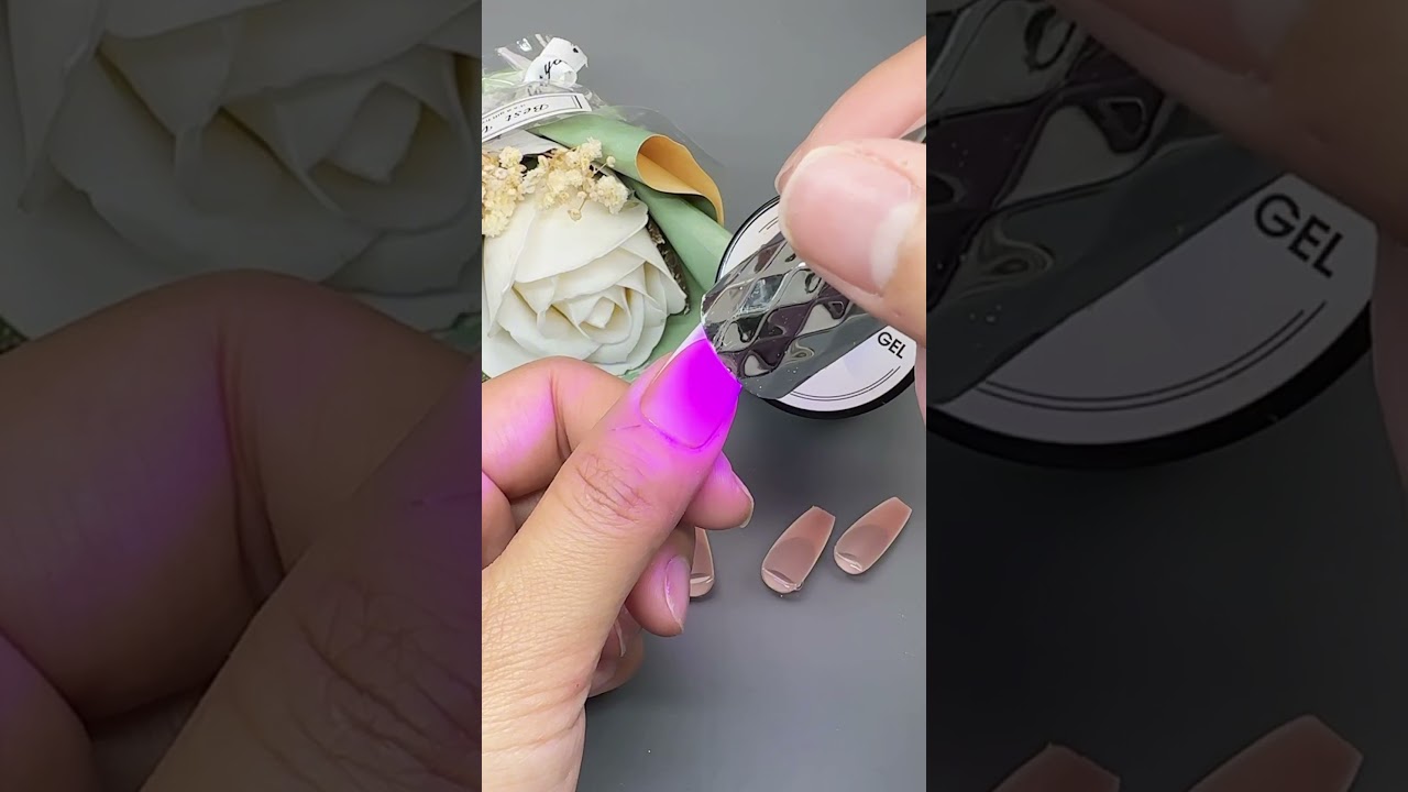 Nail Tutorial | How to Apply Nail Tips at Home #gellen #nailart #naildesigns #nailtech #gelnatips