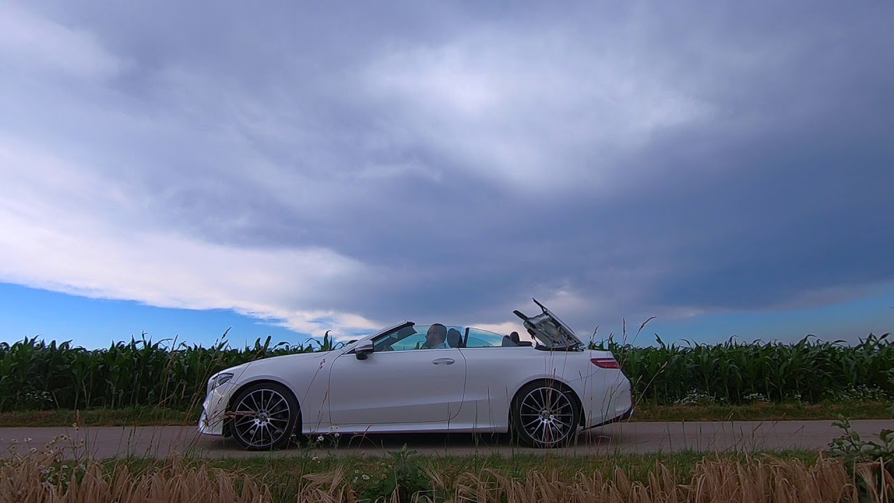 Verdeck auf -  Mercedes-Benz E-Klasse Cabrio