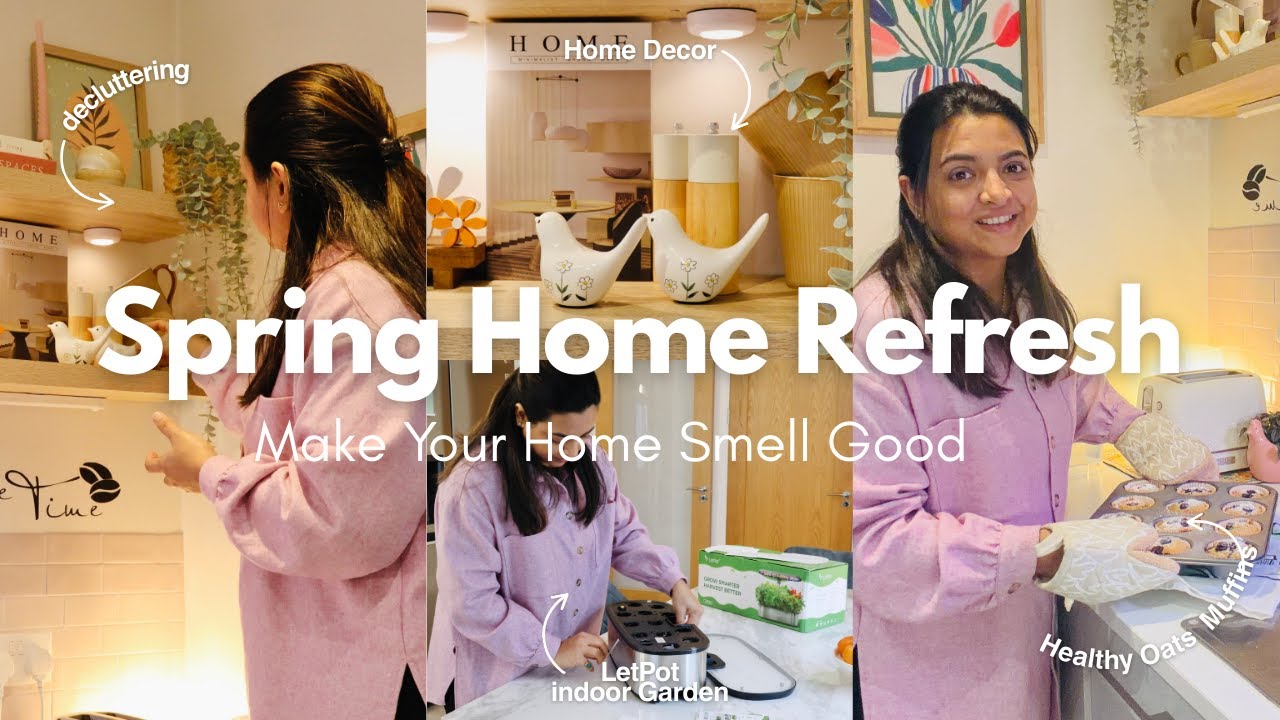 Home Refresh & Kitchen Decor Ideas | Make Your Home Smell Good | Healthy Oats Muffins 