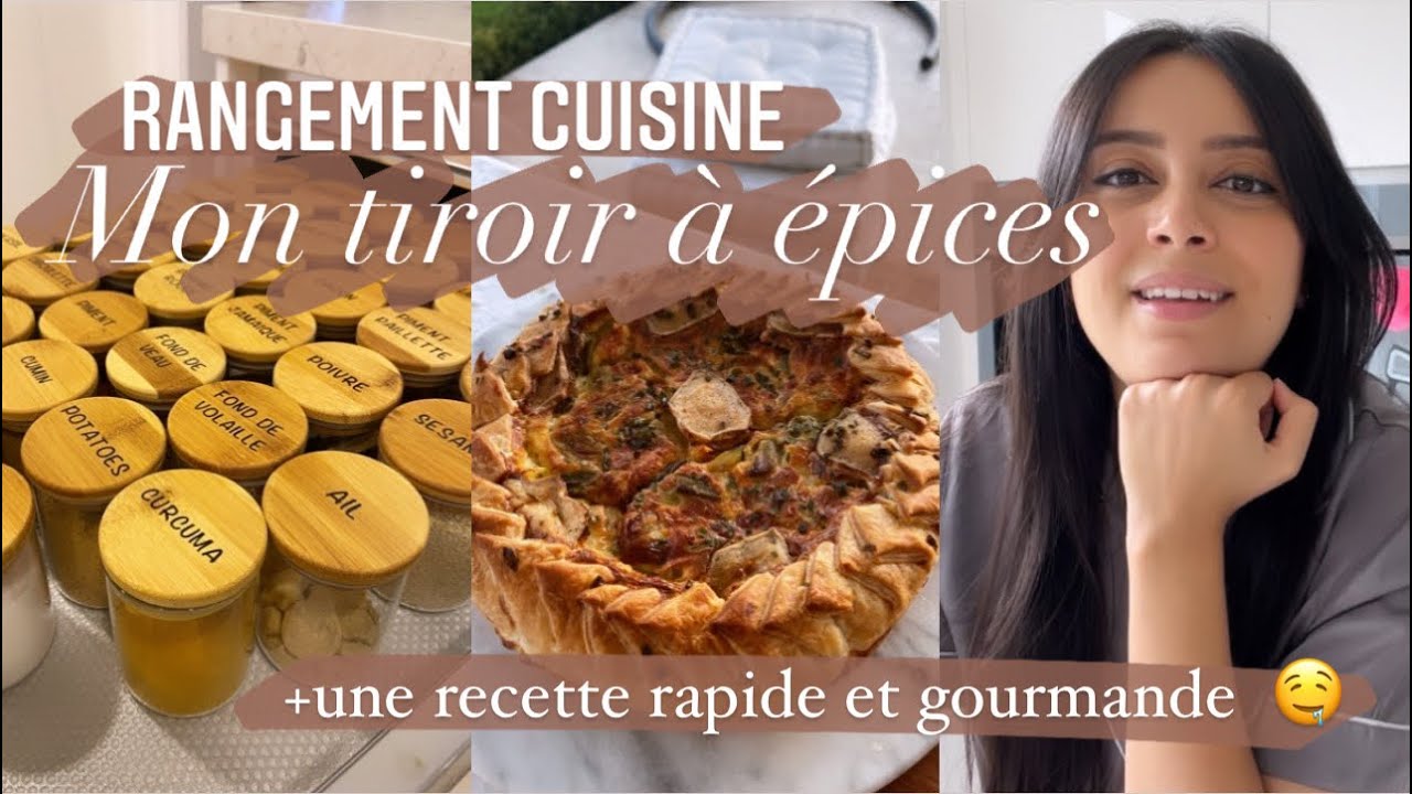 RANGEMENT CUISINE |Mon tiroir à épices |Recette gourmande et rapide 🤤|Bonne nouvelle😃Ana Luisa |
