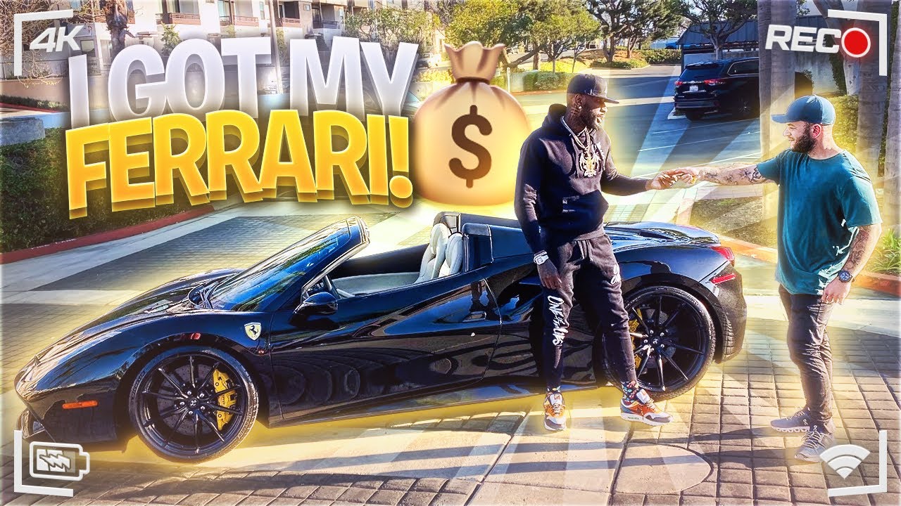 MR.ORGANIK TAKING DELIVERY OF HIS FERRARI 488 spider!!!!