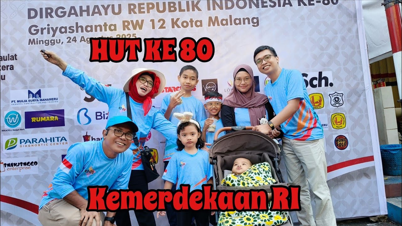 Semarak HUT ke 80 kemerdekaan RI di Griya Shanta ( Regenerasi Cucu cucu yang tampil) 