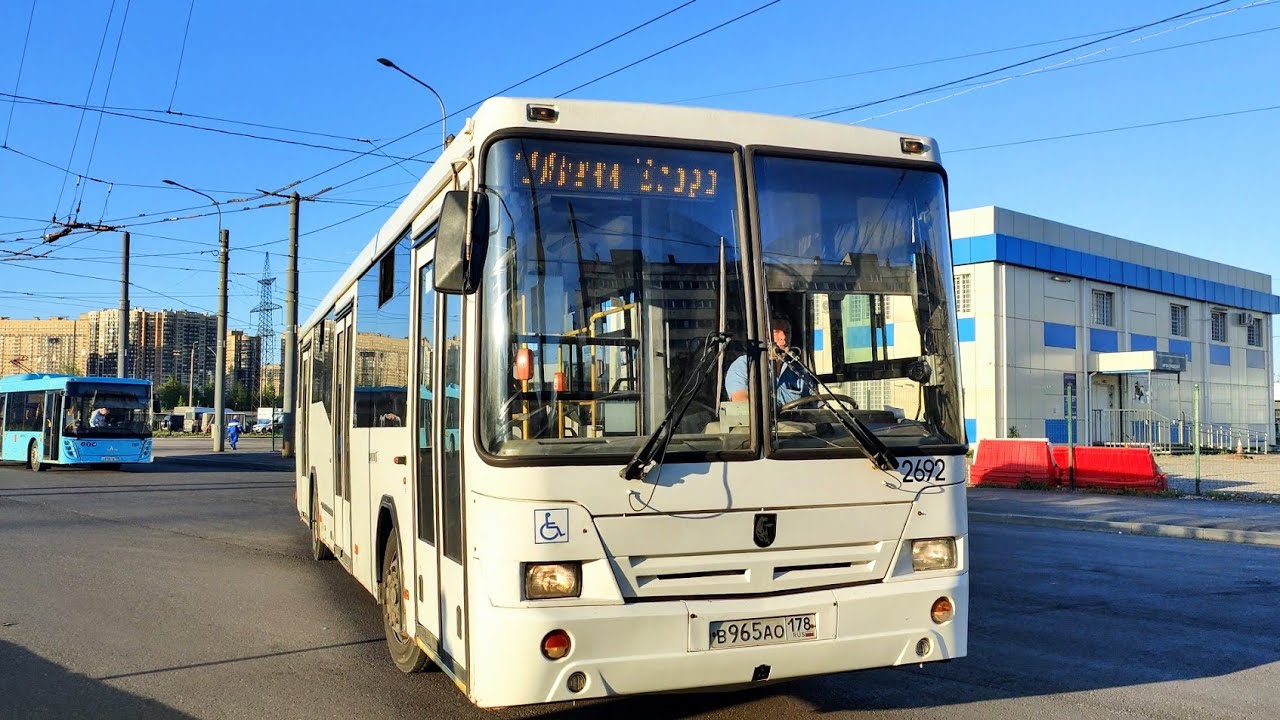 Автобус, маршрут №198 НефАЗ-5299-30-32 (5299CN) б.2692 (22.05.2024) Санкт-Петербург/Парнас