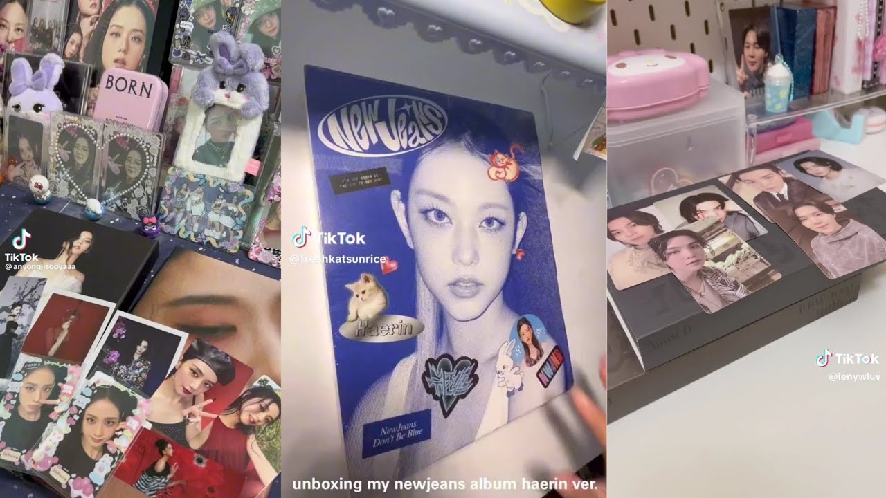 🧸🌷 unboxing album kpop🎀 #6 tiktok compilationl | Staynuna