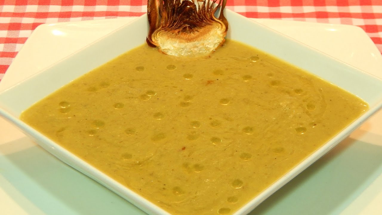 Receta fácil de crema de alcachofas
