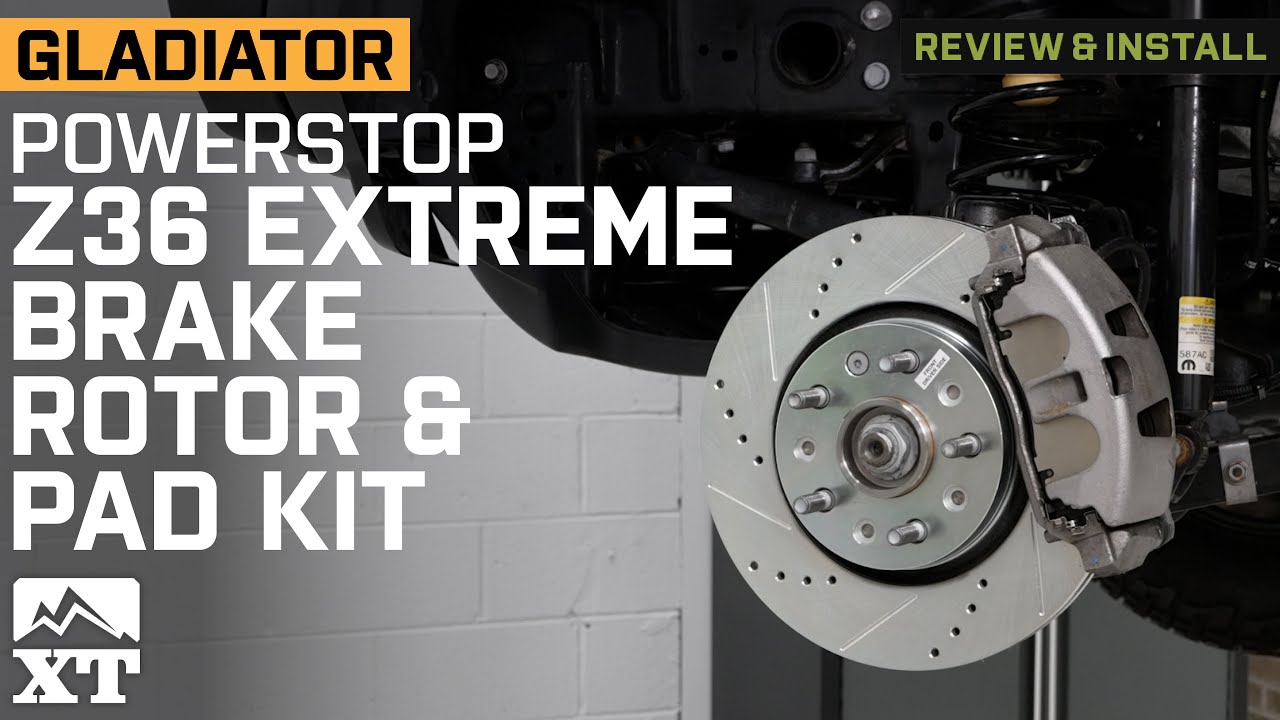 Jeep Gladiator JT PowerStop Z36 Extreme Truck and Tow Brake Rotor Review & Install