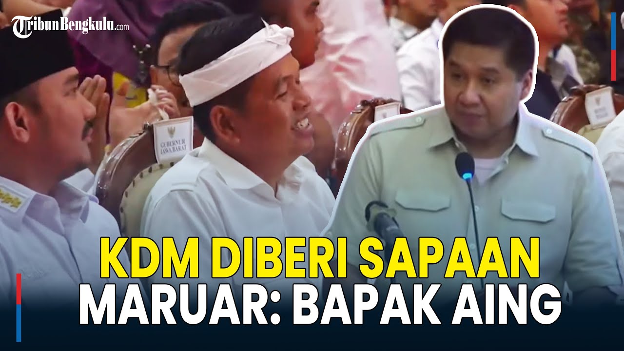 [Full] Pidato Menteri PKP, Panggil Kang Dedi Mulyadi 'Bapak Aing', Maruar Sirait: Gubenur Dicintai