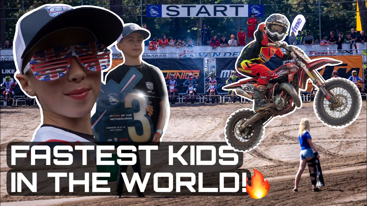 RACING THE FASTEST DIRTBIKE KIDS IN THE WORLD! FIM Junior Motocross World Championship...