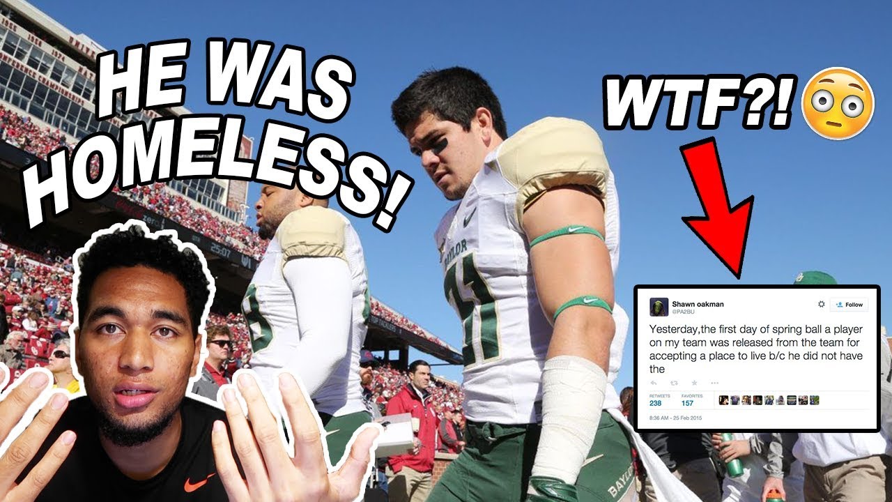 football player kicked off team because he was homeless.. *very emotional*