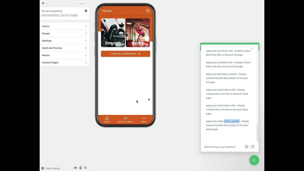 Add Content to Posts with Template Hooks - Making a Video Membership App with AppPresser
