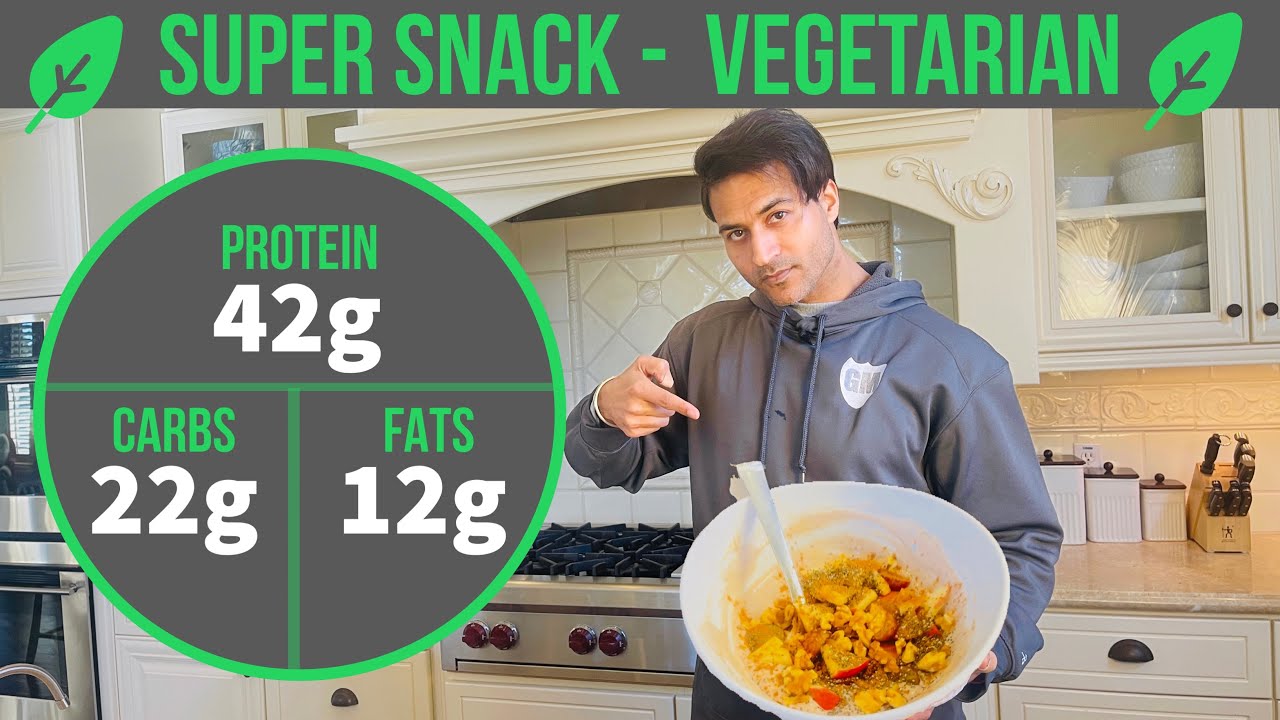 (VEG SUPER SNACK) Pro 42g | Carbs 22g | Fat 12g - Fitness & Bodybuilding Nutrition by Guru Mann