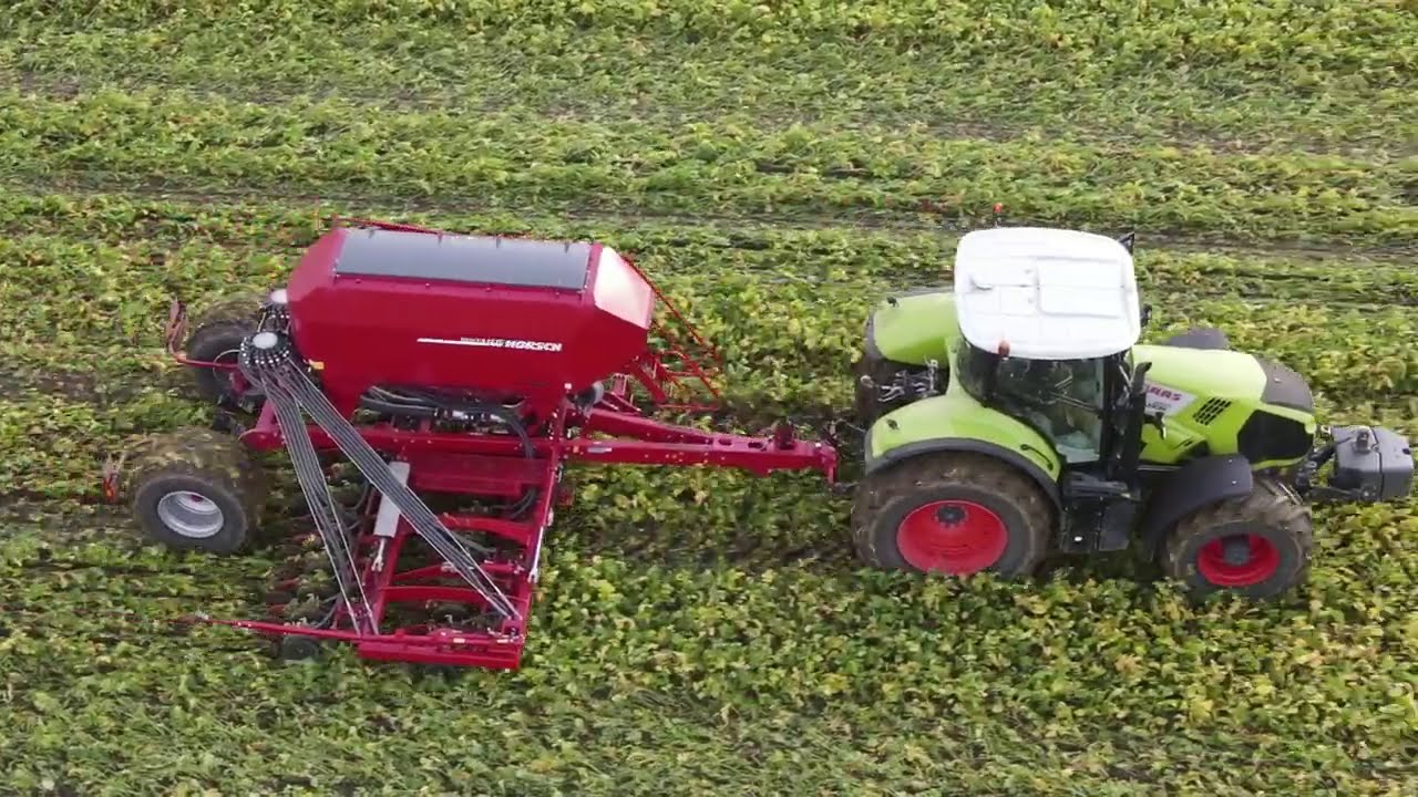 Horsch Avatar 6.16 SD Direct Drill & Claas 850 Axion.