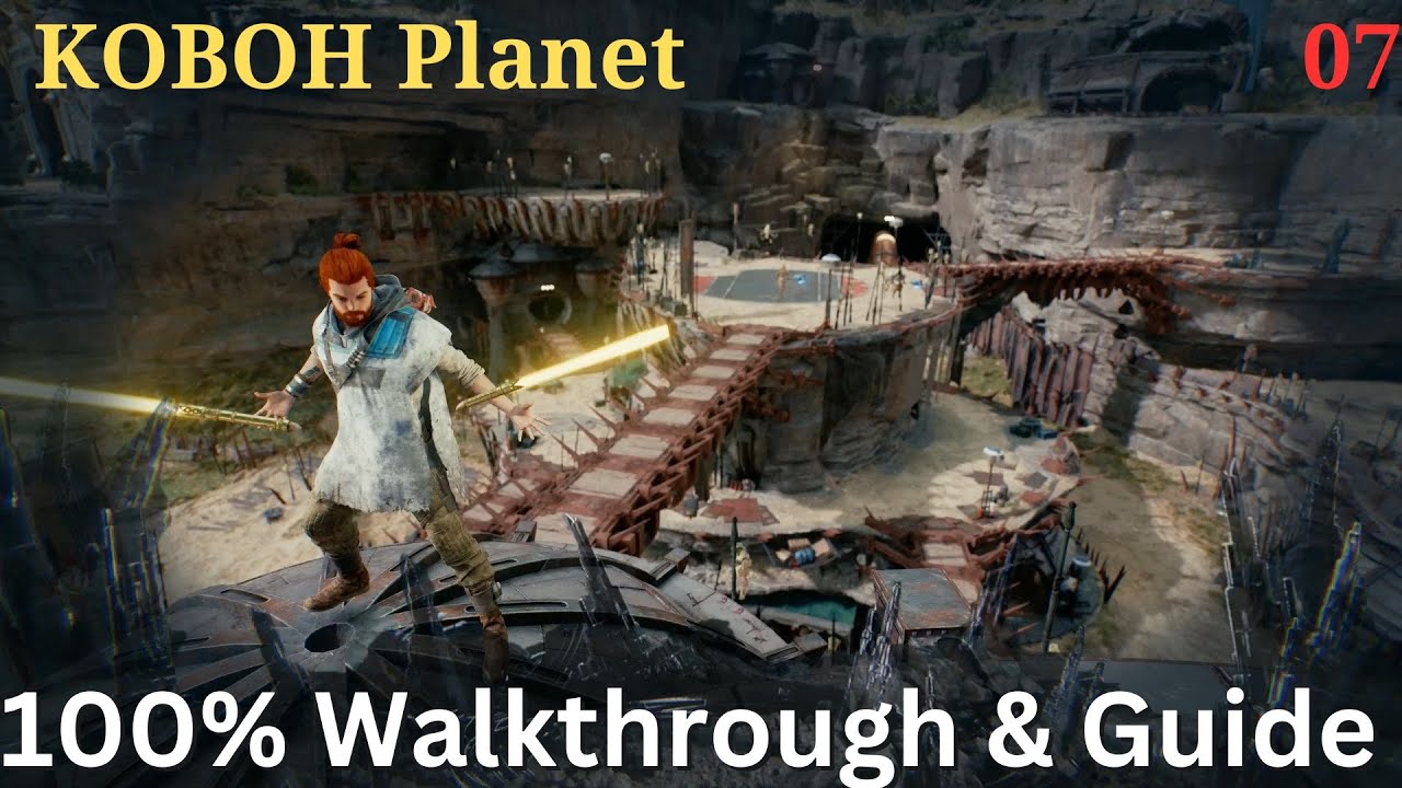 KOBOH 100% Walkthrough ( FORT KAH'LIN & FOOTHILL FALLS ) Jedi Survivor