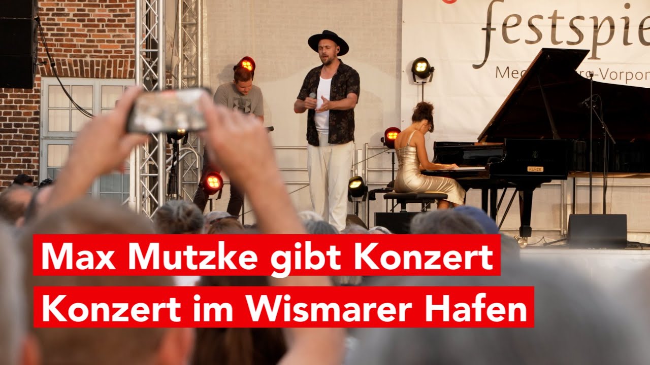 Max Mutzke gibt Konzert im Wismarer Hafen
