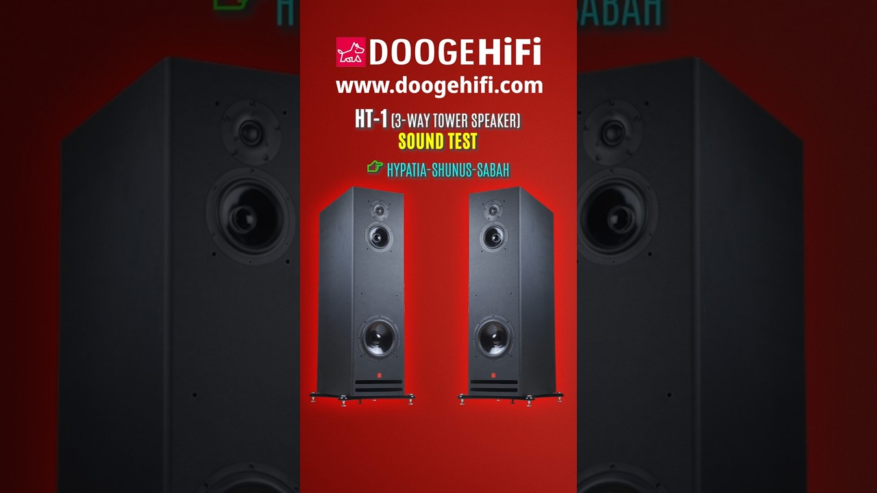 DoogeHiFi HT-1 3-Way Tower Speaker Sound Test -8