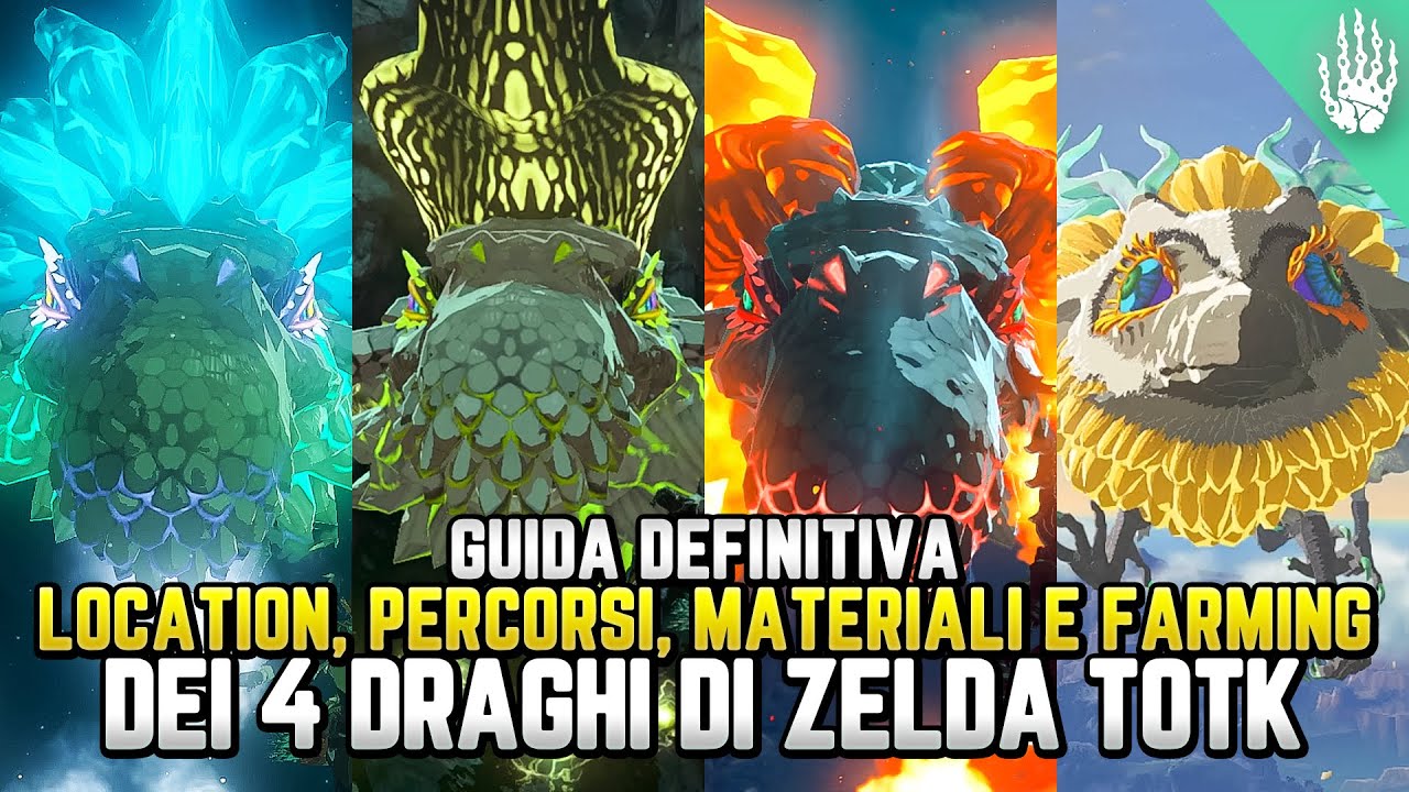 TUTTO SUI 4 DRAGHI (percorsi, farming, materiali) - Guida Zelda Tears of the Kingdom