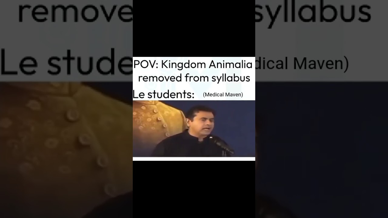 Students' Reaction after Animalia Chapter is Removed from MDCAT Syllabus😂.#mdcat #biology #animalia