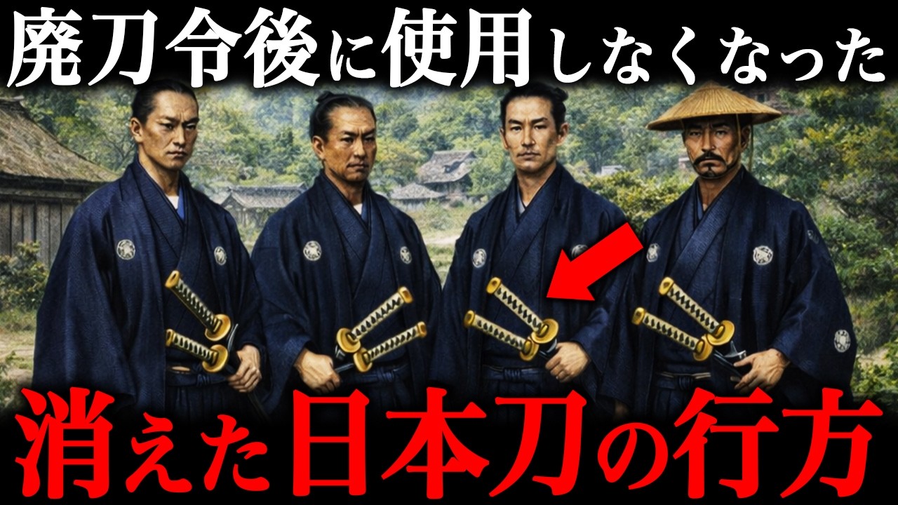 江戸時代の武士が持っていた大量の日本刀は何処へ消えたのか？