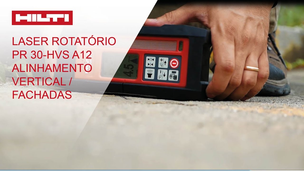 Laser rotativo Hilti PR 30-HVSG: Alinhamento vertical / Fachadas