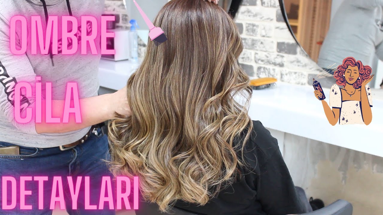 Kumral kahve tonu ombre detayları