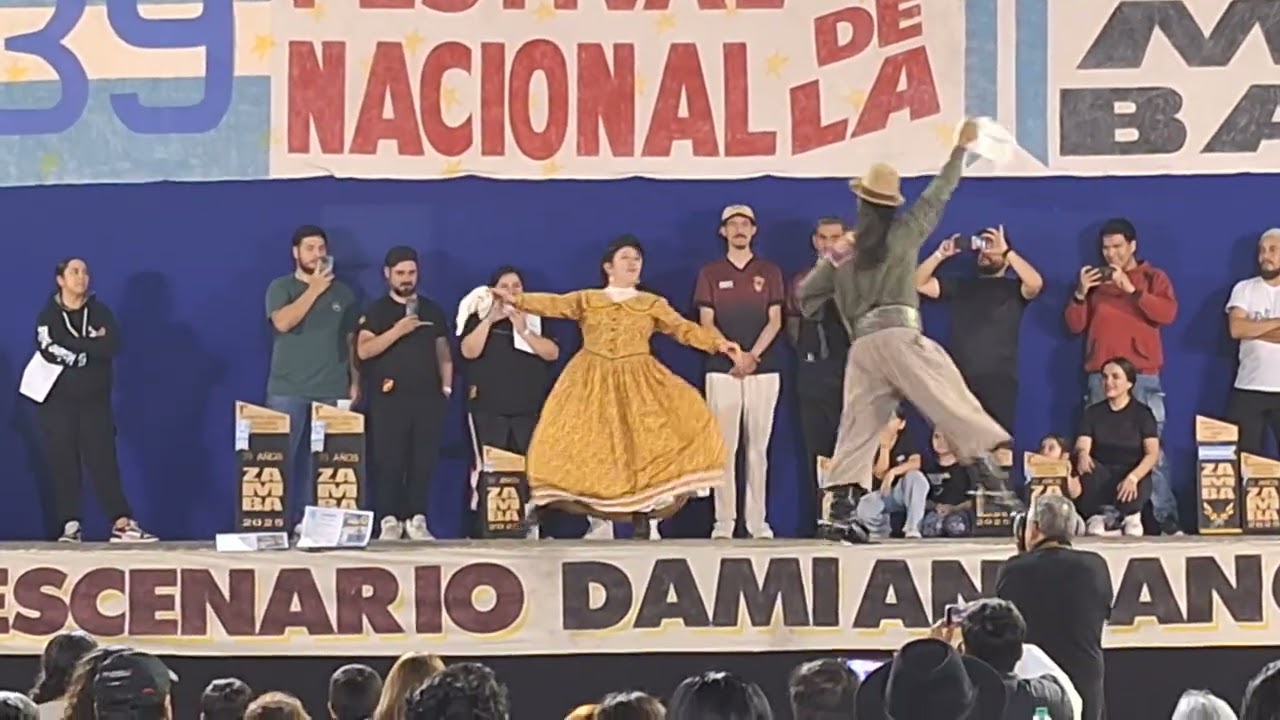 Los nuevos  Campeones  Nacionales de la zamba  2025 Danise Rivas y Sergio Reyes.