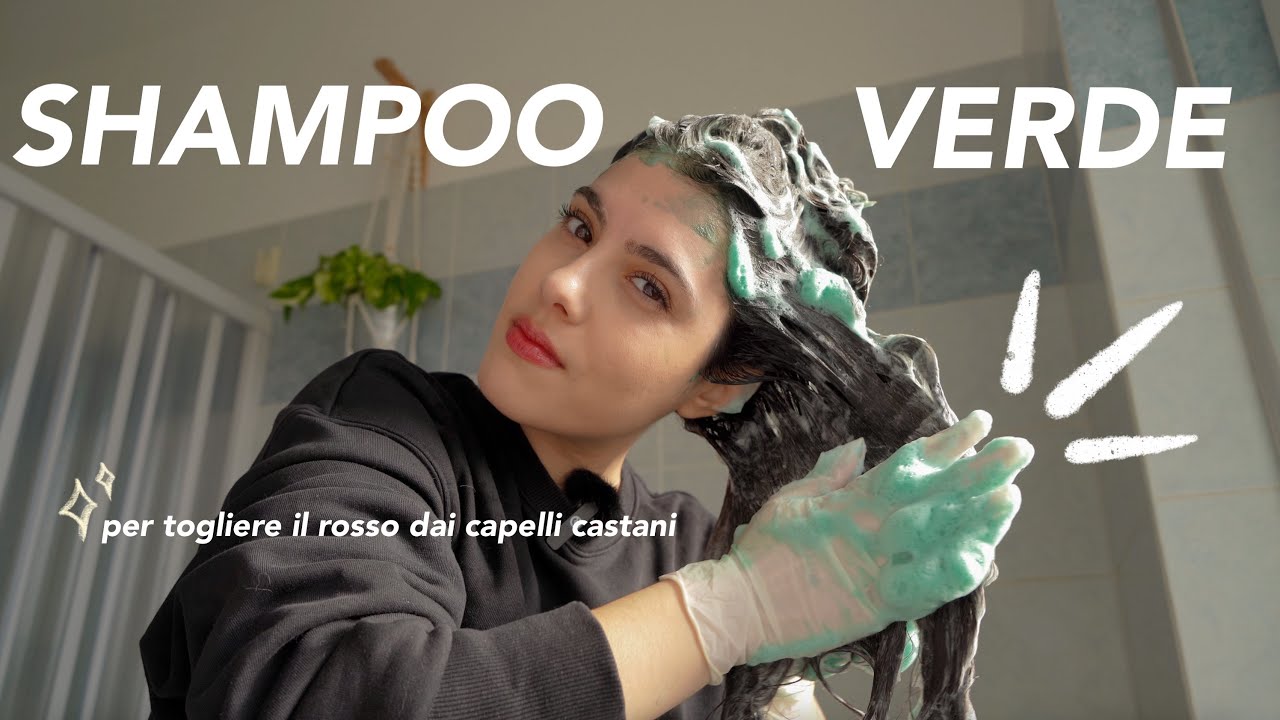 lo shampoo verde può davvero spegnere il rosso nei capelli castani?