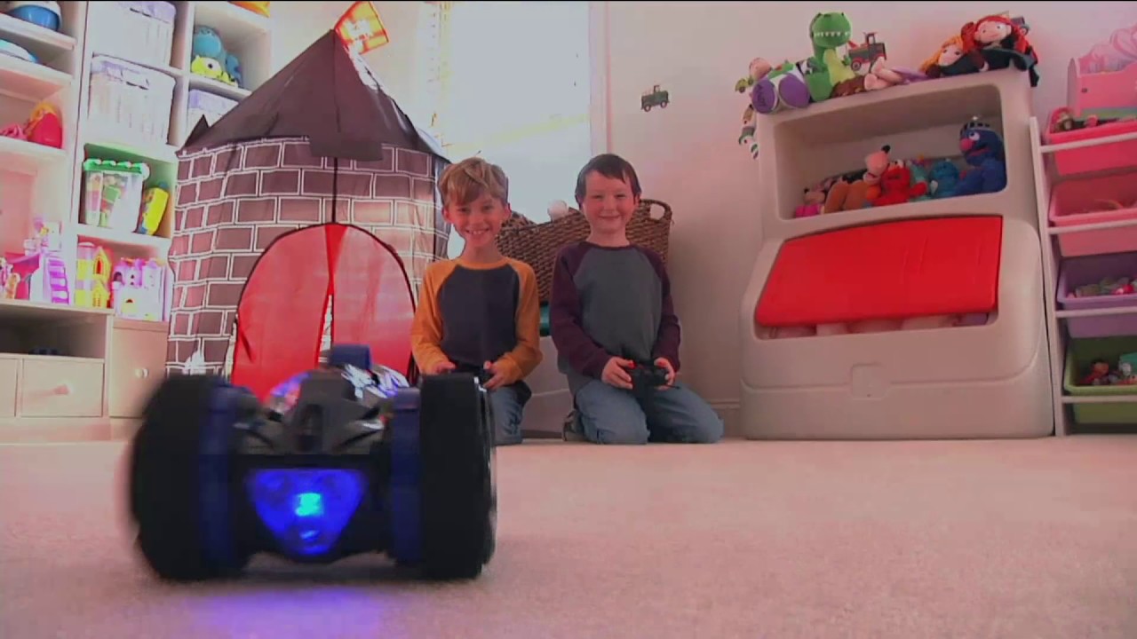 Transforming RC Car with LED Lights and 360 Degree Spin Feature on QVC
