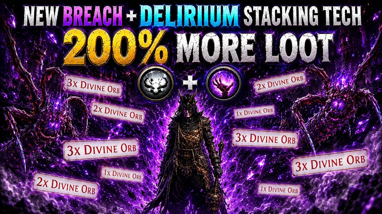 10+ Dinives per Map | New BREACH + DELIRIUM STACKING TECH | PoE2 0.5 Return of the Ancients
