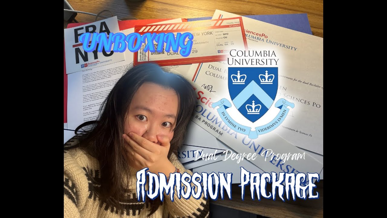 Unboxing Columbia Dual Degree Admission Package with me! | First Gen Immigrant& College Student