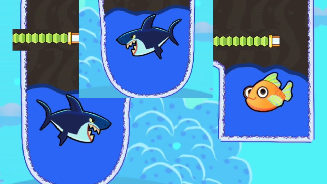 Save the fish / pull the pin level save fish game pull the pin puzzle android game / mobile game