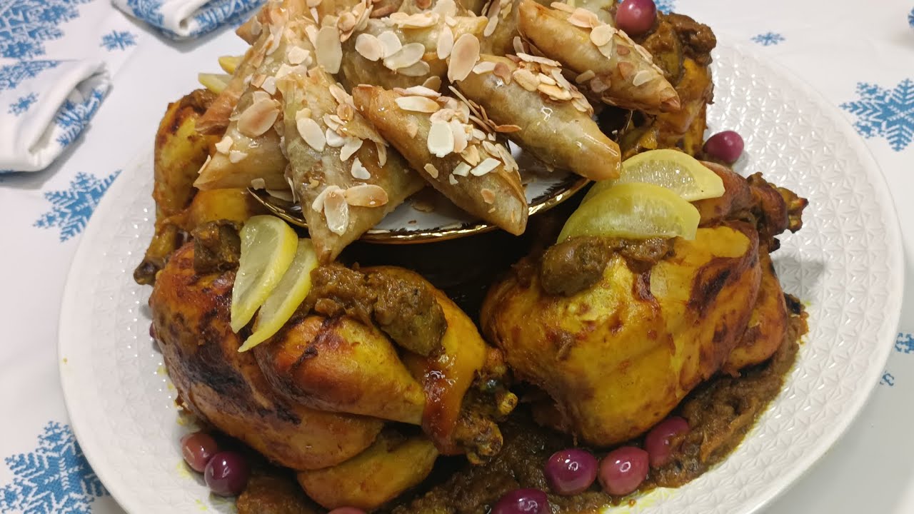 دجاج محمر و مدغمر من الألف إلي الياء👈👌✨بطريقة طبخ زمان🤤😋مع السر الغير معروف باش كايجي الدجاج فتي💯👑💯
