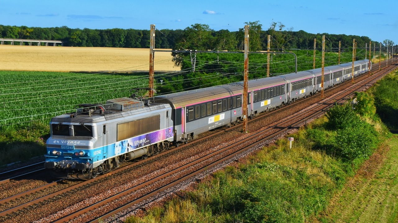 La pointe ferroviaire du soir sur le Paris - Orléans