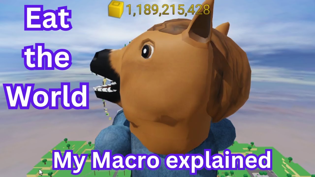 Eat the World My macro explained #roblox #eattheworld