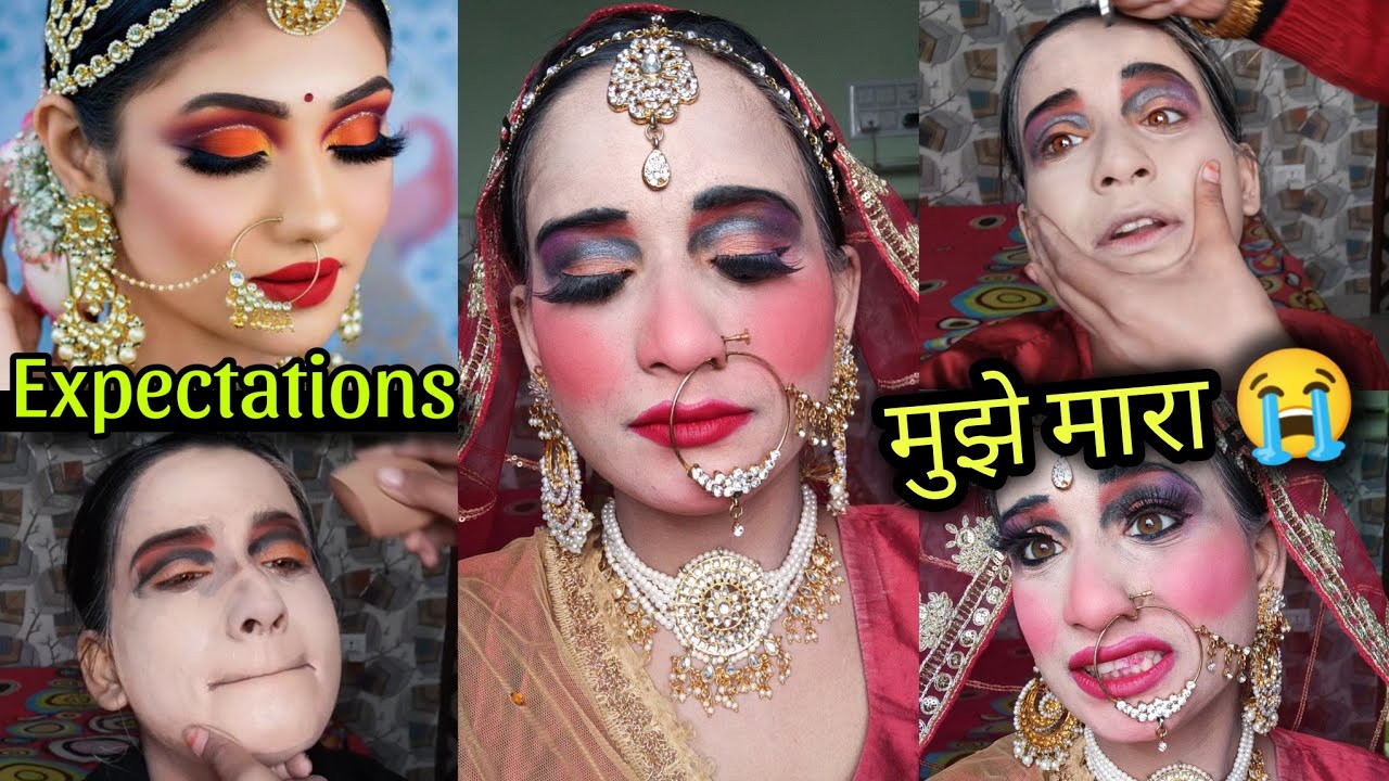 Parlour वाली ने पूरा चेहरा खराब कर दिया😭 || i Went To The *WORST* Reviewed Bridal Makeup Artist