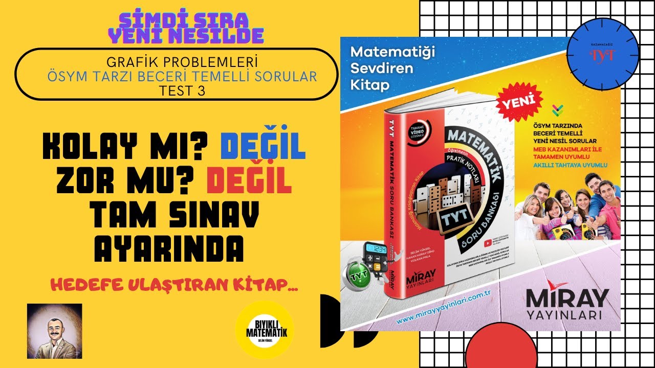 Sıra Yeni Nesilde Grafik Problemleri Test 3 Miray Yayınları TYT Soru Bankası